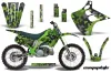 Kawasaki KX125 Dirt Bike Graphic Kit - 1990-1991 Camoplate Green
