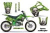 Kawasaki KX125 Dirt Bike Graphic Kit - 1992-1993 Bone Collector Green
