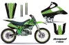 Kawasaki KX125 Dirt Bike Graphic Kit - 1992-1993 Diamond Race Green