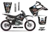 Kawasaki KX125 Dirt Bike Graphic Kit - 1992-1993 Mad Hatter Black