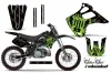 Kawasaki KX125 Dirt Bike Graphic Kit - 1992-1993 Silver Star - Reloaded Green