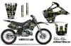Kawasaki KX125 Dirt Bike Graphic Kit - 1992-1993 Silver Star - Silverhaze Green