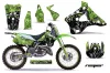 Kawasaki KX125 Dirt Bike Graphic Kit - 1994-1998 Reaper Green