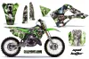 Kawasaki KX125 Dirt Bike Graphic Kit - 1999-2002 Mad Hatter Green