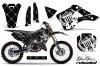 Kawasaki KX125 Dirt Bike Graphic Kit - 1999-2002 Silver Star - Reloaded White
