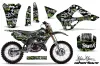 Kawasaki KX125 Dirt Bike Graphic Kit - 1999-2002 Silver Star - Silverhaze Green