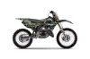 Kawasaki KX125 Dirt Bike Graphic Kit - 1999-2002 Silver Star - Silverhaze Green