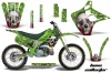 Kawasaki KX250 Dirt Bike Graphic Kit - 1990-1991 Bone Collector Green