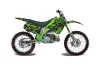 Kawasaki KX250 Dirt Bike Graphic Kit - 1990-1991 Camoplate Green