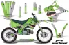 Kawasaki KX250 Dirt Bike Graphic Kit - 1990-1991 P40 Warhawk Green