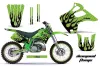 Kawasaki KX250 Dirt Bike Graphic Kit - 1992-1993 Diamond Flame Green