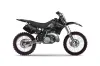 Kawasaki KX250 Dirt Bike Graphic Kit - 1992-1993 Skulls and Hammers Black