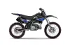 Kawasaki KX250 Dirt Bike Graphic Kit - 1992-1993 Tribal Flame Blue