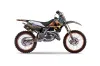 Kawasaki KX250 Dirt Bike Graphic Kit - 1994-1998 Firestorm Black