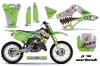 Kawasaki KX250 Dirt Bike Graphic Kit - 1999-2002 P40 Warhawk Green