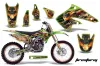 Kawasaki KX250F Dirt Bike Graphic Kit - 2004-2005 Firestorm Green