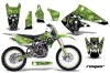 Kawasaki KX250F Dirt Bike Graphic Kit - 2004-2005 Reaper Green