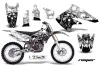 Kawasaki KX250F Dirt Bike Graphic Kit - 2004-2005 Reaper White