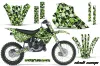Kawasaki KX80 Dirt Bike Graphic Kit - 1995-1997 Skull Camo Green