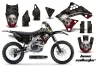 Kawasaki KXF250 Dirt Bike Graphic Kit - 2009-2012 Bone Collector Black