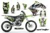 Kawasaki KXF250 Dirt Bike Graphic Kit - 2009-2012 Mad Hatter Green