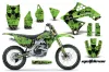 Kawasaki KXF250 Dirt Bike Graphic Kit - 2009-2012 Meltdown Green