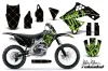 Kawasaki KXF250 Dirt Bike Graphic Kit - 2009-2012 Silver Star - Reloaded Green