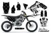 Kawasaki KXF250 Dirt Bike Graphic Kit - 2009-2012 Silver Star - Reloaded White