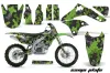 Kawasaki KXF450 Dirt Bike Custom Graphic Kit - 2006-2008