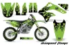 Kawasaki KXF450 Dirt Bike Graphic Kit - 2006-2008 Diamond Flame Green