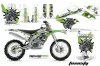 Kawasaki KXF450 Dirt Bike Graphic Kit - 2006-2008 Toxicity Green