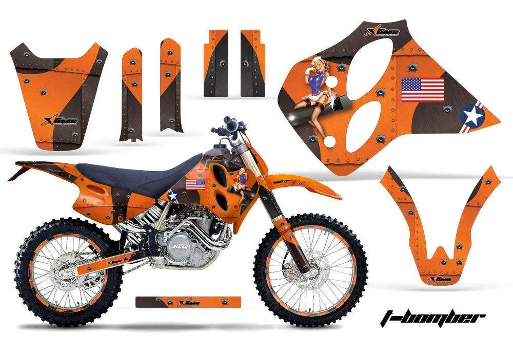 KTM C0 SX 4 Stroke Dirt Bike Custom Graphic Kit - 1993-1997