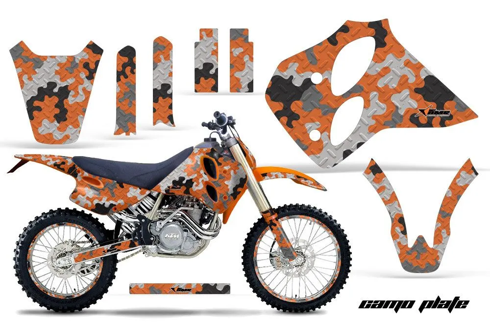 KTM C0 SX 4 Stroke Dirt Bike Graphic Kit - 1993-1997 Camoplate Orange