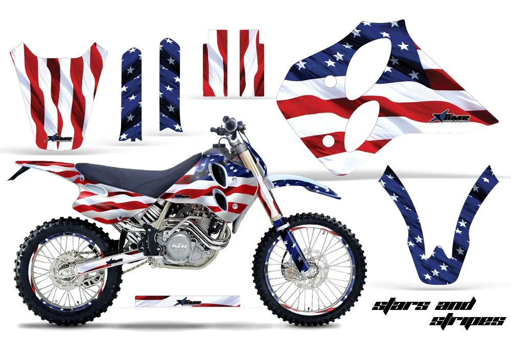 KTM C0 SX / EXC 4 Stroke Dirt Bike Custom Graphic Kit - 1993-1997