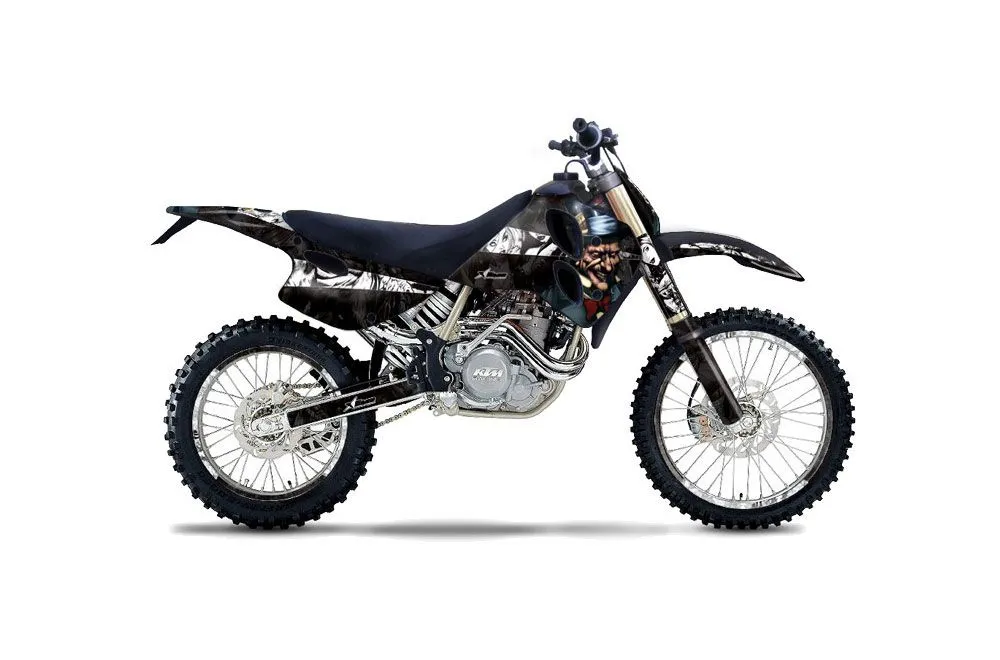 KTM C0 SX / EXC 4 Stroke Dirt Bike Graphic Kit - 1993-1997 Mad Hatter Black