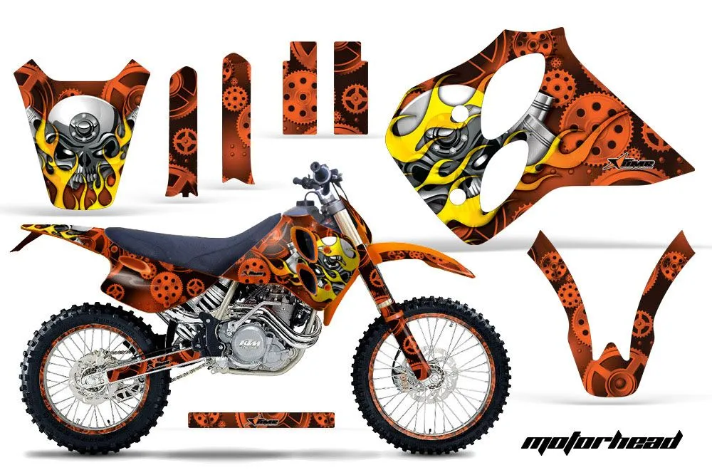 KTM C0 SX / EXC 4 Stroke Dirt Bike Graphic Kit - 1993-1997 Motorhead Orange