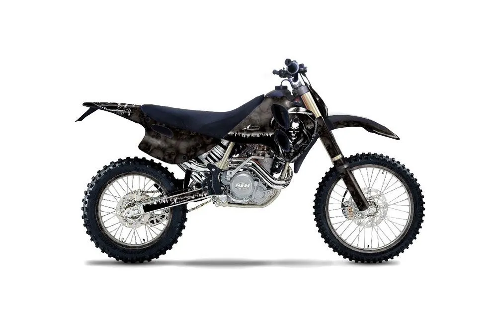 KTM C0 SX / EXC 4 Stroke Dirt Bike Graphic Kit - 1993-1997 Reaper Black