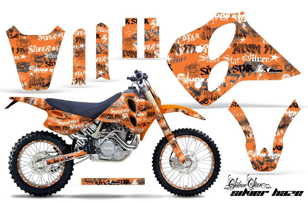 KTM C0 SX / MXC 4 Stroke Dirt Bike Custom Graphic Kit - 1993-1997