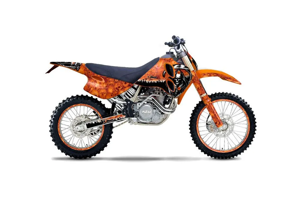 KTM C0 SX / MXC 4 Stroke Dirt Bike Graphic Kit - 1993-1997 Reaper Orange