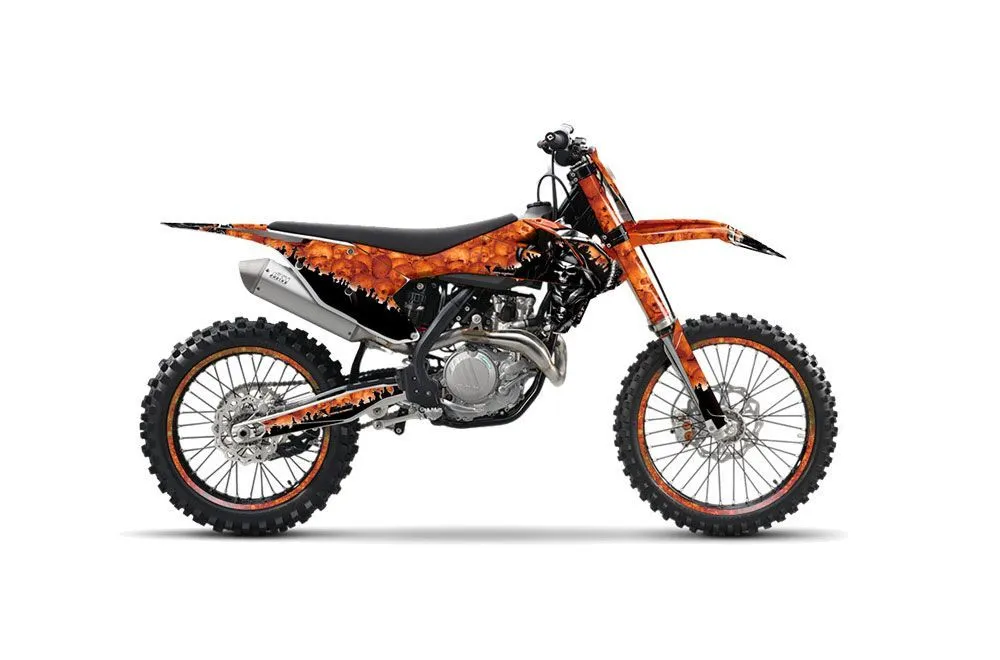 KTM C10 SX / SX-F / XC-F Dirt Bike Graphic Kit - 2016-2018 Reaper Orange