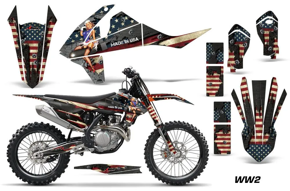 KTM C10 SX / SX-F / XC-F Dirt Bike Graphic Kit - 2016-2018 WW2