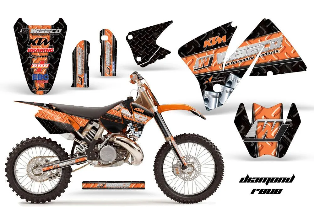 KTM C3 EXC Dirt Bike Custom Graphic Kit - 2001-2002