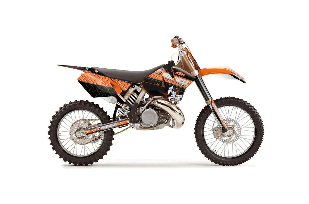 KTM C3 MXC Dirt Bike Graphic Kit - 2001-2002 Diamond Race Orange