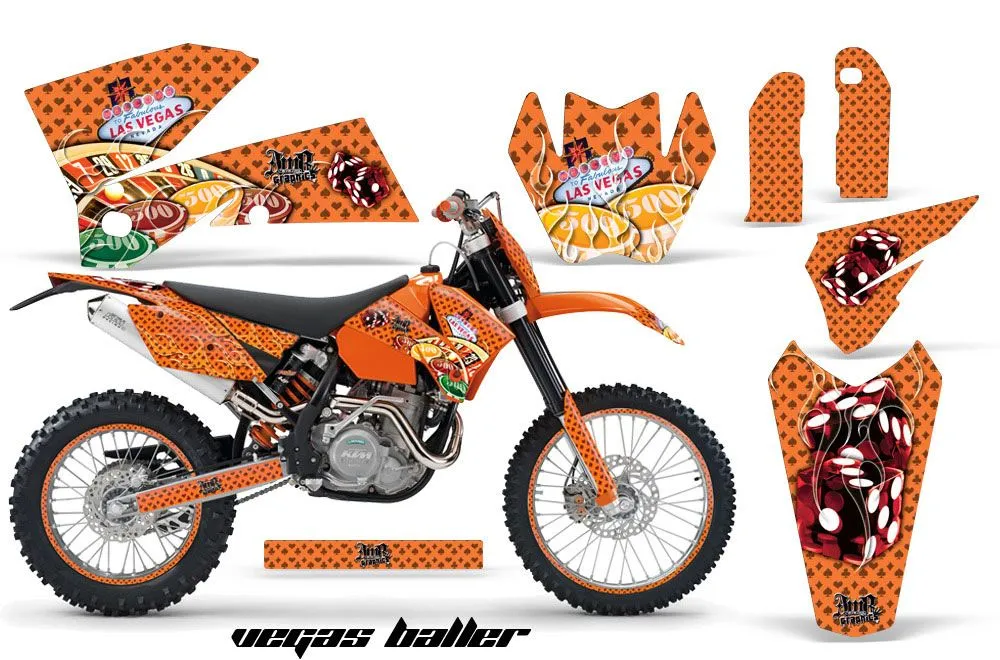 KTM C4 EXC Dirt Bike Custom Graphic Kit - 2005-2007