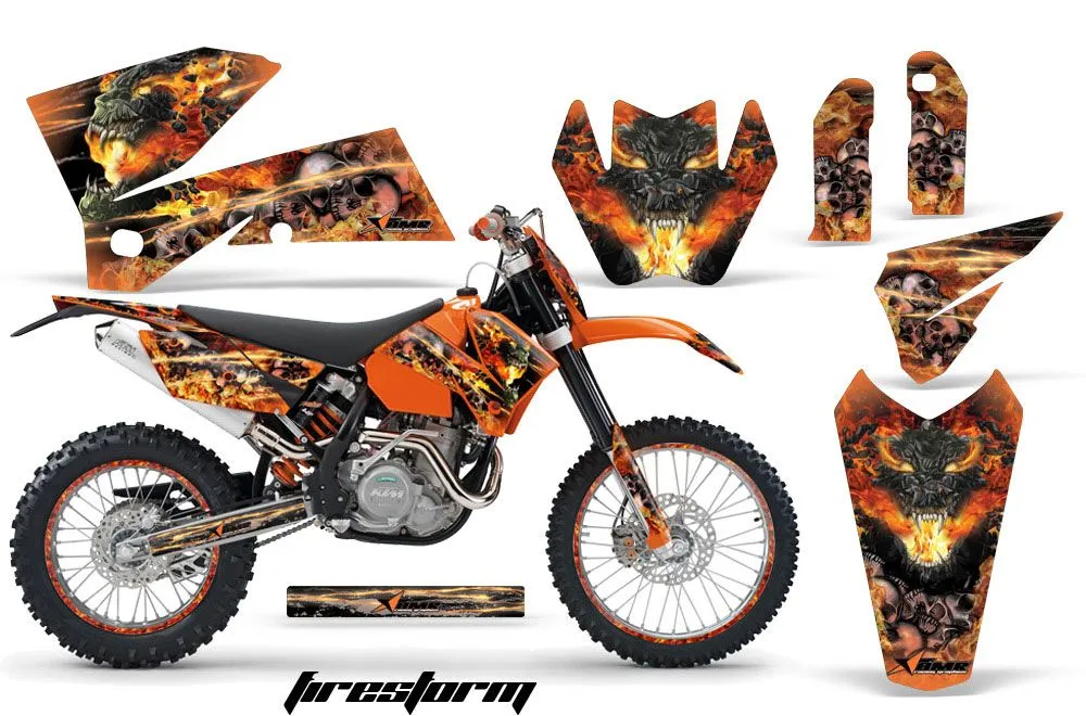 KTM C4 EXC Dirt Bike Custom Graphic Kit - 2005-2007
