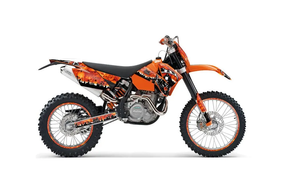 KTM C4 SX Dirt Bike Graphic Kit - 2005-2006 Reaper Orange