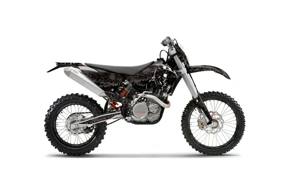 KTM C5 SX / SX-F 125 / 525 Dirt Bike Graphic Kit - 2007-2010 Reaper Black