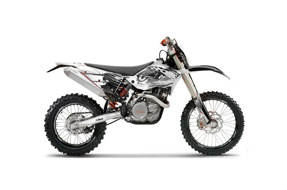 KTM C5 WCFW 250 Dirt Bike Graphic Kit - 2011 Carbon X White