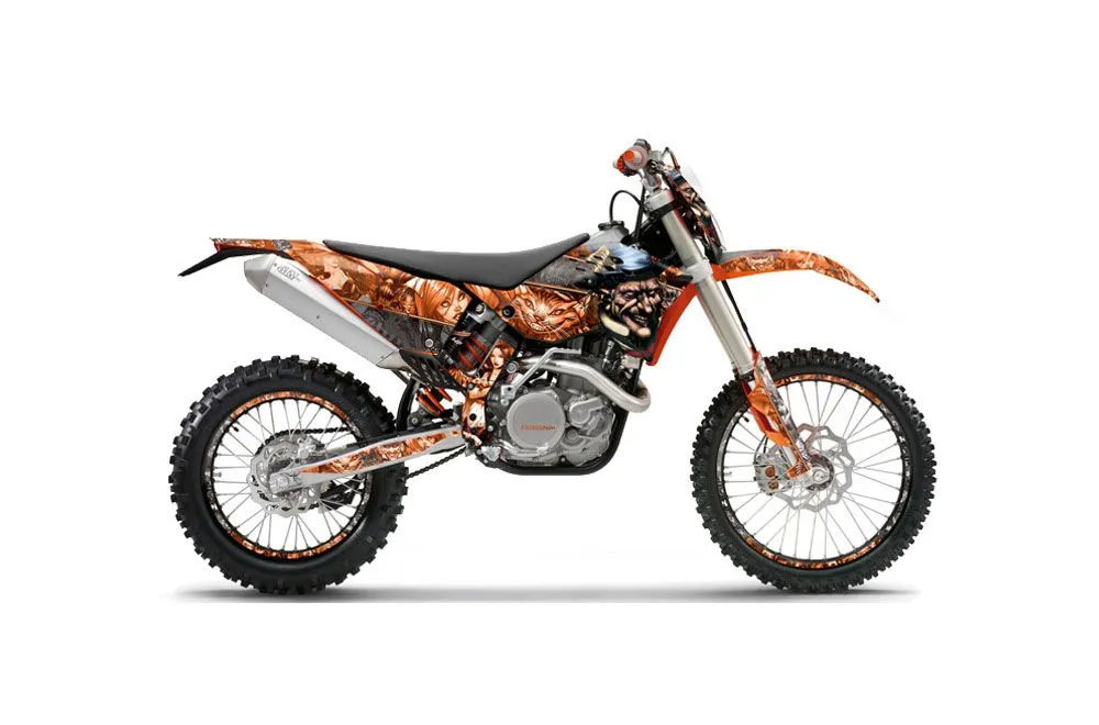 KTM C5 WCFW 250 Dirt Bike Graphic Kit - 2011 Mad Hatter Orange