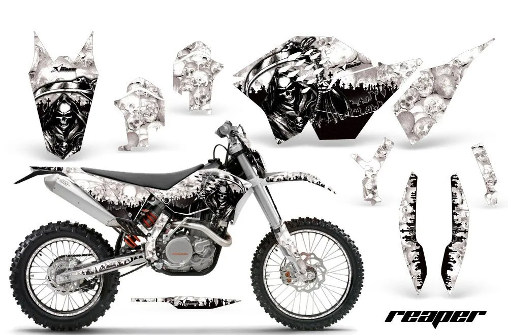 KTM C5 WCFW 250 Dirt Bike Graphic Kit - 2011 Reaper White